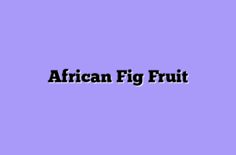 African Fig Fruit
