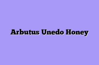 Arbutus Unedo Honey