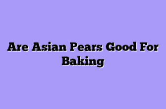 Are Asian Pears Good For Baking