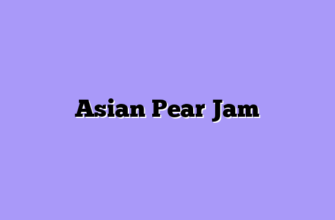 Asian Pear Jam