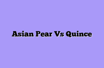 Asian Pear Vs Quince