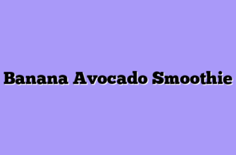 Banana Avocado Smoothie