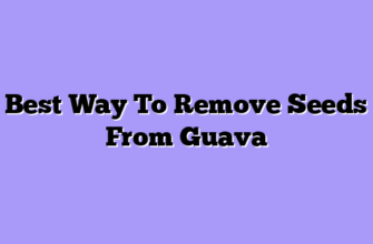 Best Way To Remove Seeds From Guava