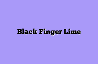 Black Finger Lime