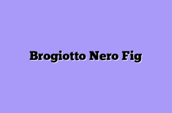 Brogiotto Nero Fig