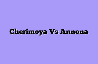 Cherimoya Vs Annona