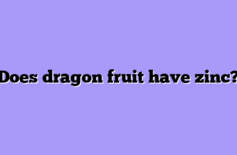 Does dragon fruit have zinc?
