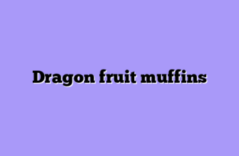 Dragon fruit muffins