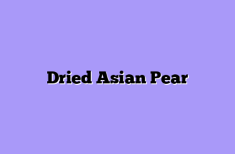 Dried Asian Pear