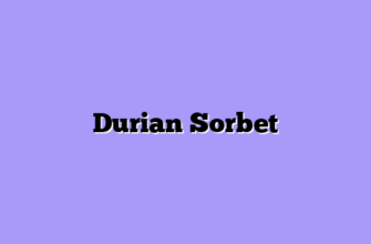 Durian Sorbet