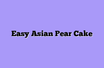Easy Asian Pear Cake