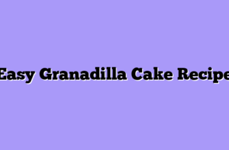 Easy Granadilla Cake Recipe