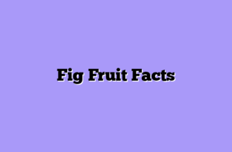Fig Fruit Facts