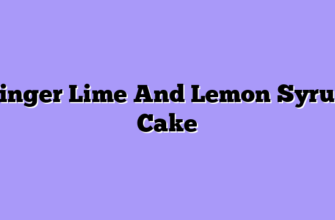 Finger Lime And Lemon Syrup Cake