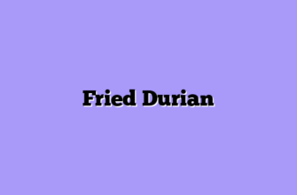 Fried Durian