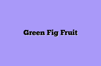 Green Fig Fruit