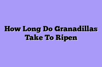 How Long Do Granadillas Take To Ripen