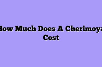 How Much Does A Cherimoya Cost