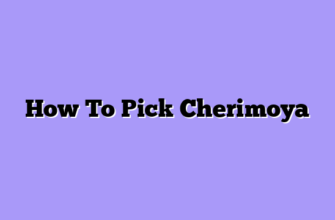 How To Pick Cherimoya