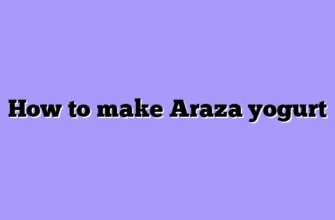 How to make Araza yogurt