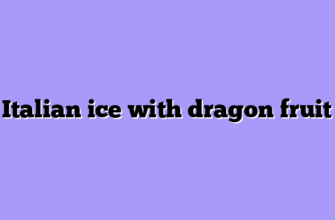 Italian ice with dragon fruit