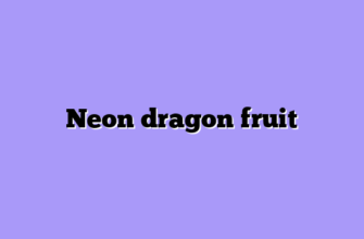 Neon dragon fruit