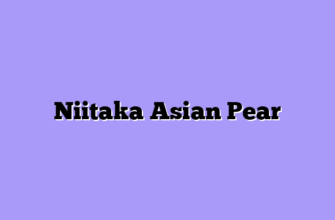Niitaka Asian Pear