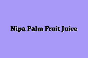 Nipa Palm Fruit Juice