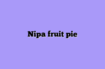 Nipa fruit pie