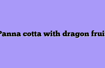 Panna cotta with dragon fruit