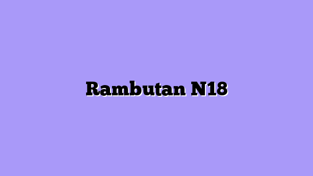 Rambutan N18