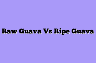 Raw Guava Vs Ripe Guava