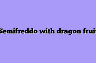 Semifreddo with dragon fruit