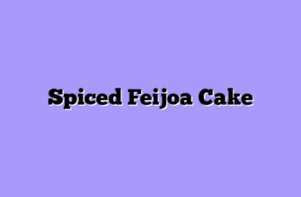 Spiced Feijoa Cake