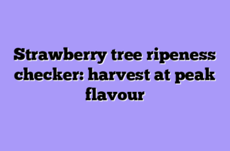 Strawberry tree ripeness checker: harvest at peak flavour