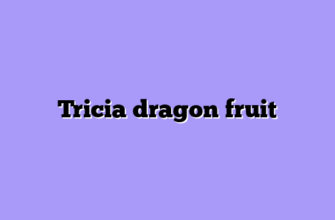 Tricia dragon fruit