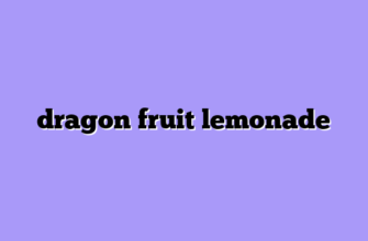 dragon fruit lemonade