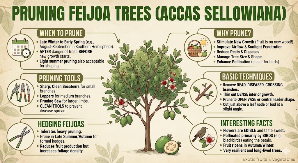 Pruning Feijoa Trees